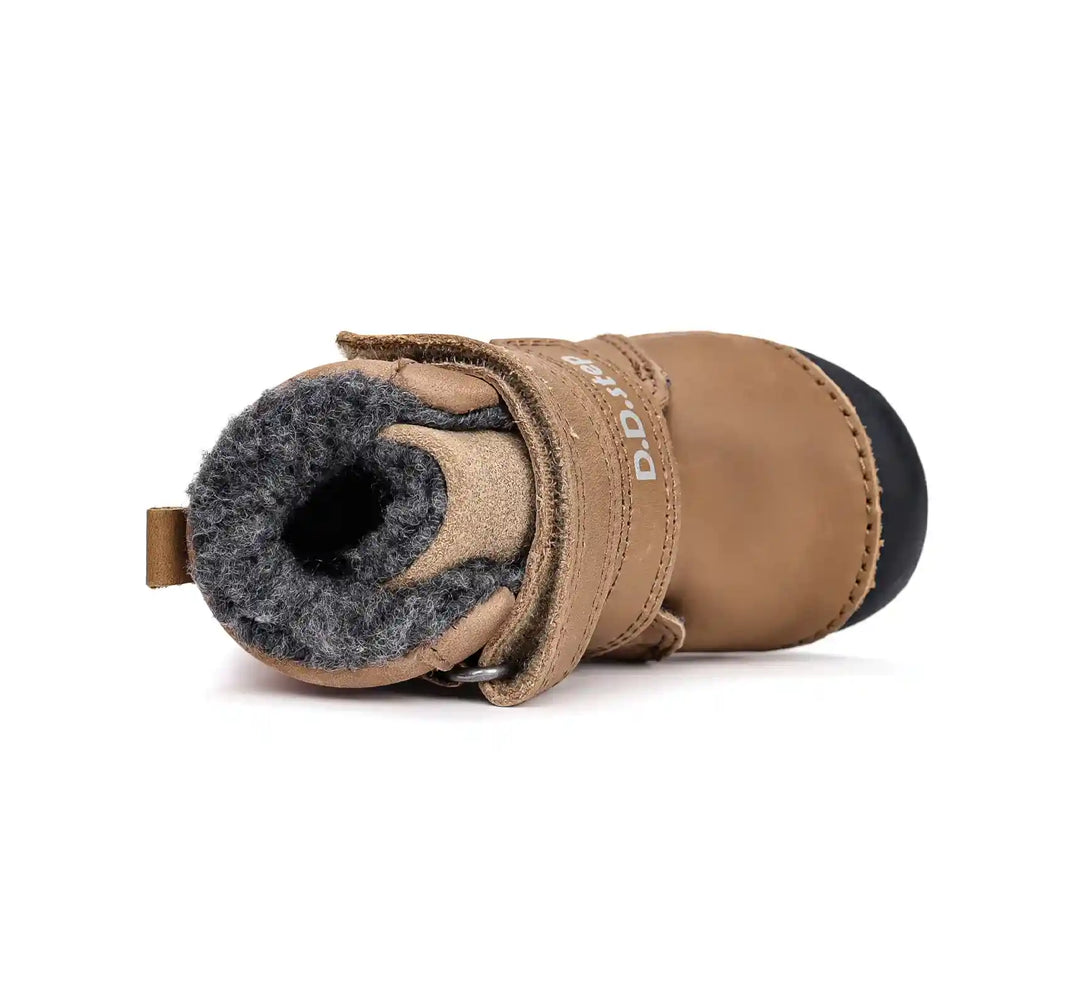 Kinder Winterstiefel Jungen Lederschuhe Schokobraun D.D.step ddstep