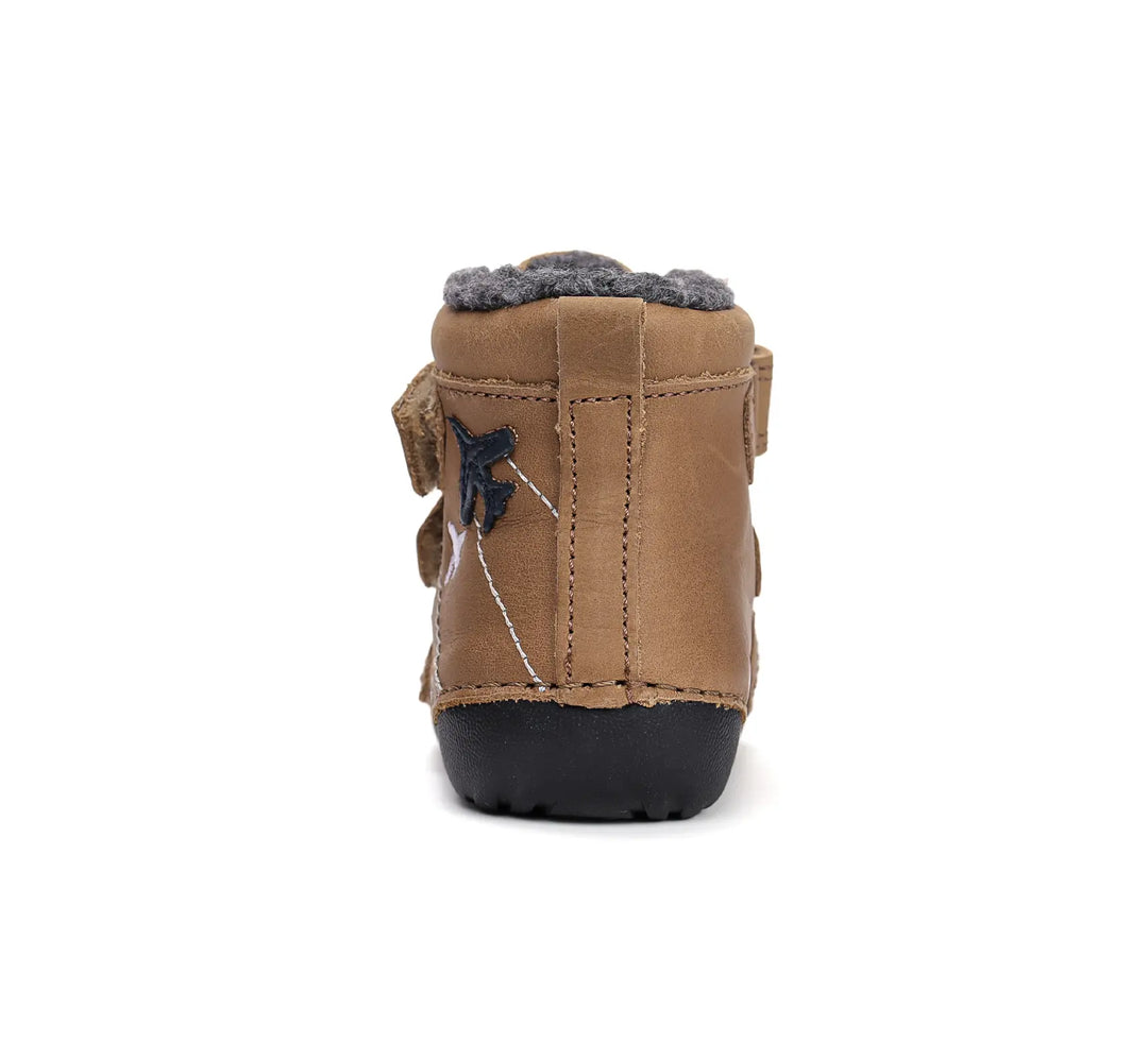 Kinder Winterstiefel Jungen Lederschuhe Schokobraun D.D.step ddstep