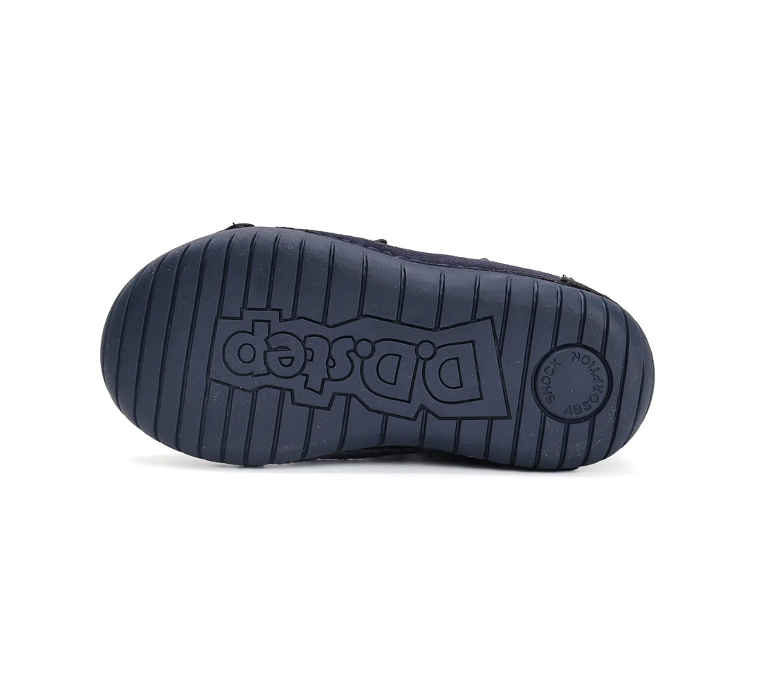 D.D.step Kinder Winterstiefel LED blinkend Mädchen Lederschuhe Königsblau