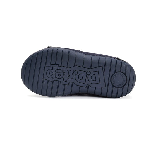 D.D.step Kinder Winterstiefel LED blinkend Mädchen Lederschuhe Königsblau