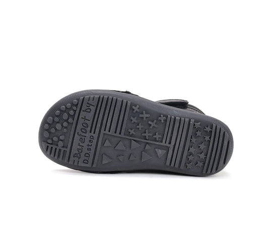 D.D.step Kinder Winterstiefel Jungen Lederschuhe Schwarz