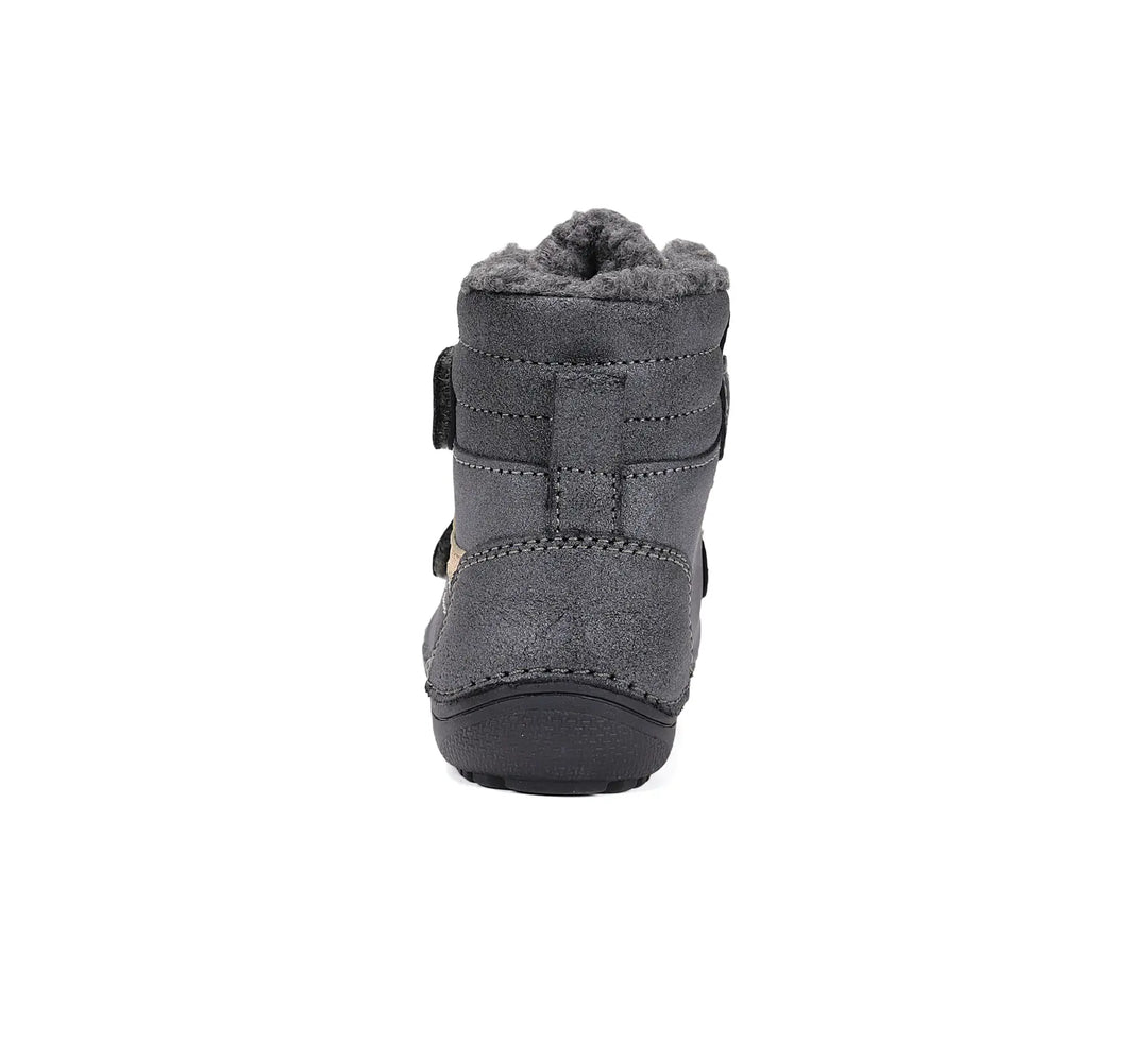 D.D.step Kinder Winterstiefel Mädchen Lederschuhe Schwarz