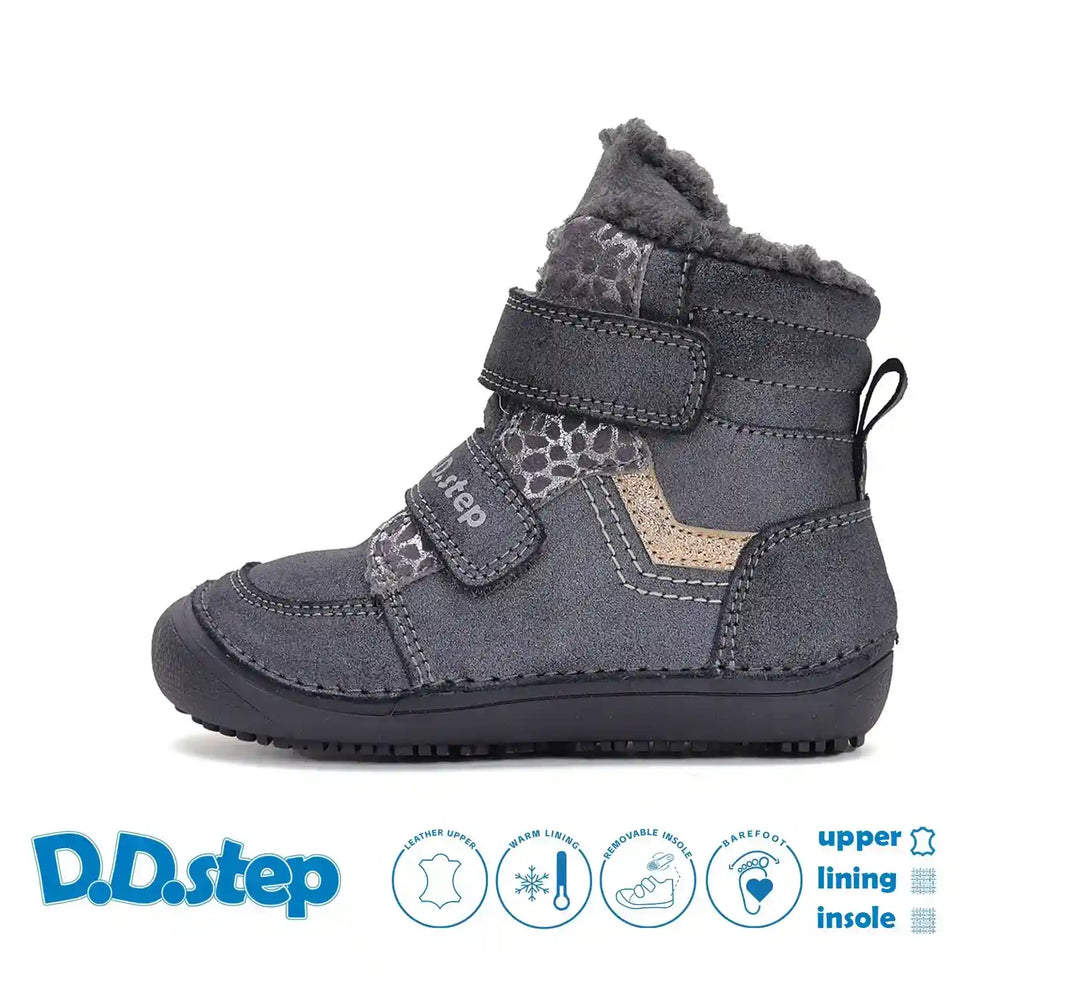 D.D.step Mädchen Winterstiefel Schwarz W063-52804E