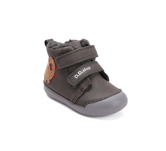 D.D.step Kinder Winterstiefel Jungen Lederschuhe Khaki
