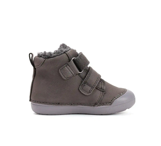 D.D.step Kinder Winterstiefel Jungen Lederschuhe Khaki