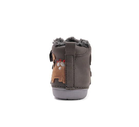 D.D.step Kinder Winterstiefel Jungen Lederschuhe Khaki