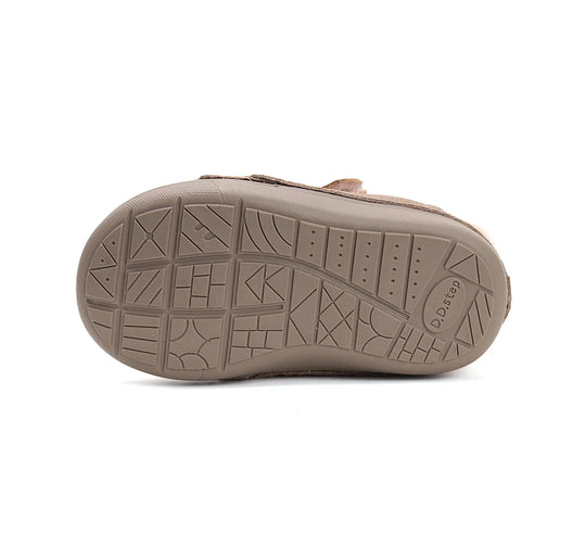 D.D.step Kinder Winterstiefel Mädchen Lederschuhe Mokka