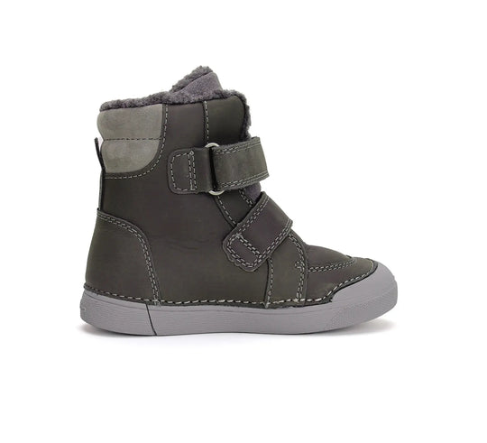 D.D.step Kinder Winterstiefel Jungen Lederschuhe Dunkelgrün