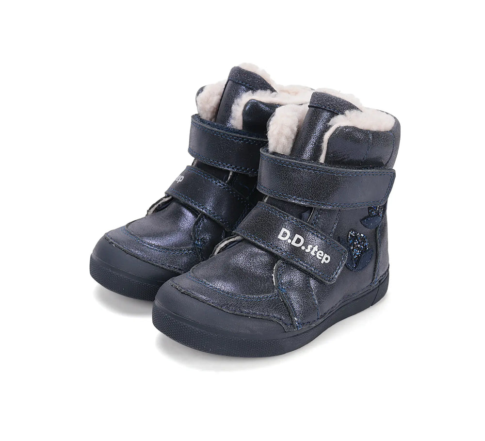 D.D.step Mädchen Winterstiefel Königsblau W068-52320