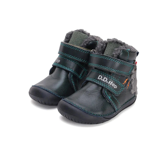 Jungen Barfuß Dunkelgrün Winterschuhe D.D.Step