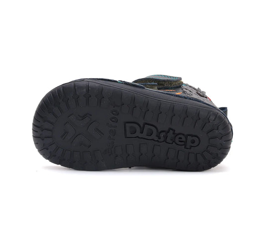 Kinder Barfuß Winterstiefel Jungen Lederschuhe Dunkelgrün D.D.step ddstep
