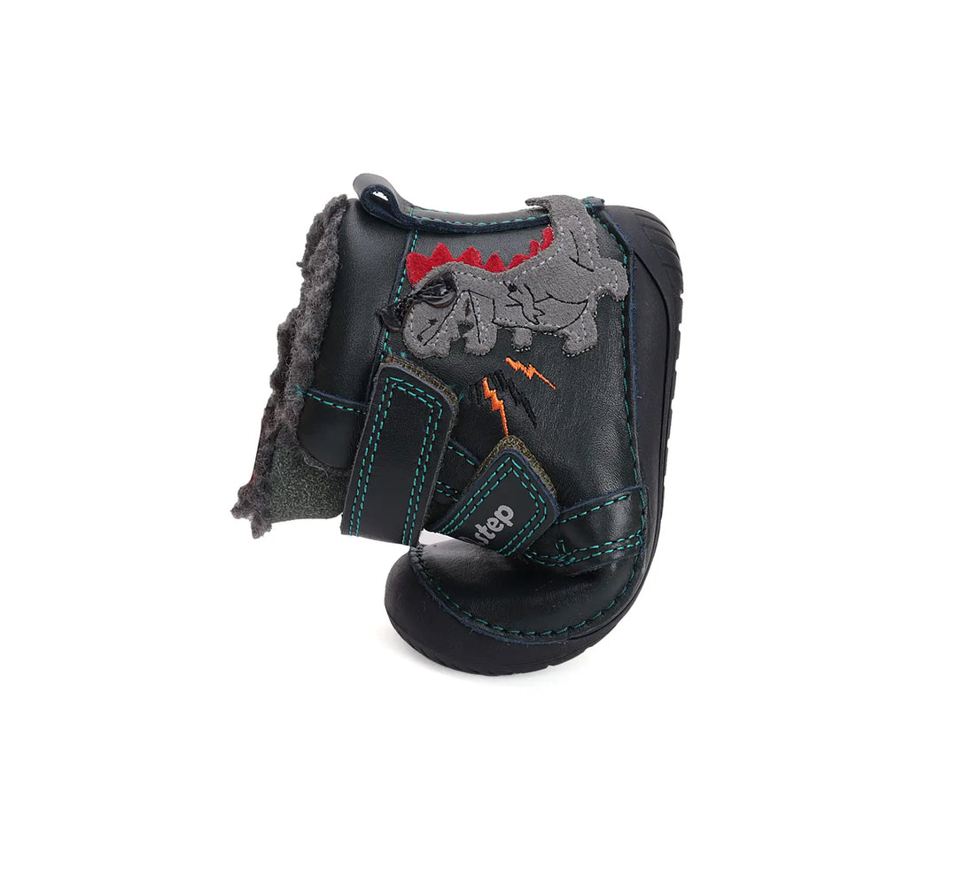 Kinder Barfuß Winterstiefel Jungen Lederschuhe Dunkelgrün D.D.step ddstep