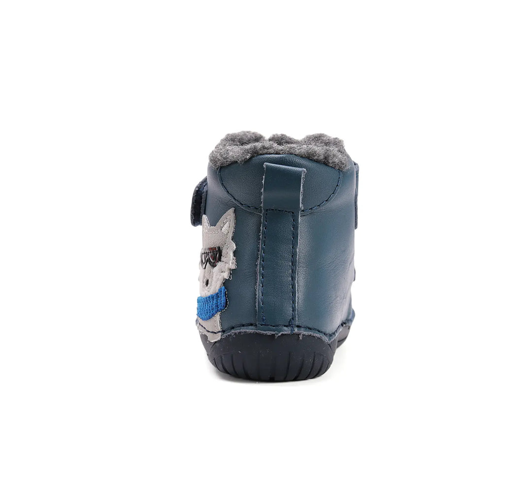 Kinder Barfuß Winterstiefel Jungen Lederschuhe Königsblau D.D.step ddstep