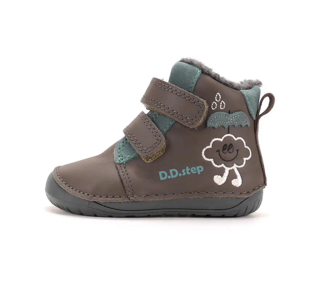 D.D.step Jungen Barfuß-Winterstiefel Braun W070-62495A