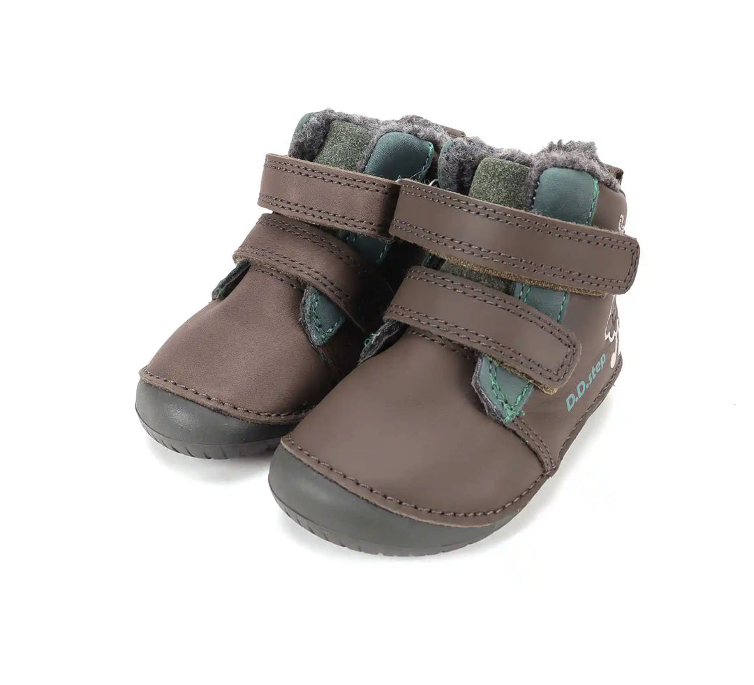 D.D.step Jungen Barfuß-Winterstiefel Braun W070-62495A