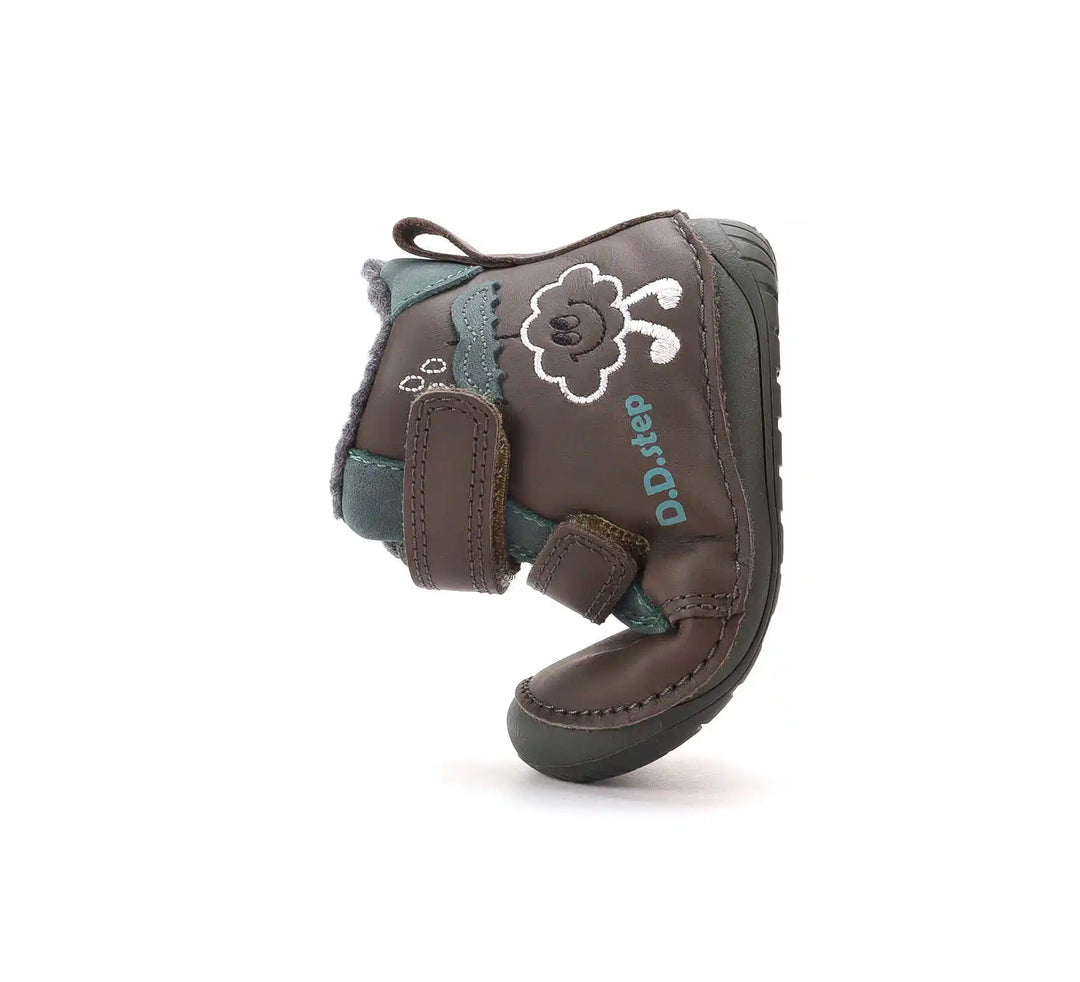 D.D.step Jungen Barfuß-Winterstiefel Braun W070-62495A