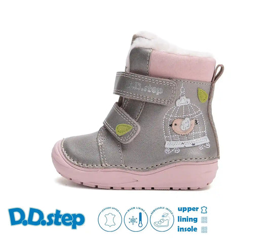 Mädchen Champagner Winterschuhe D.D.Step