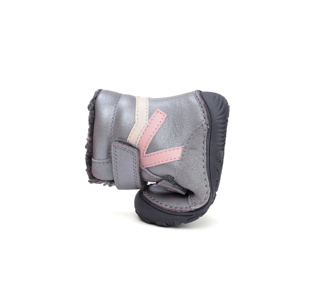 D.D.step Mädchen Barfuß-Winterstiefel Grau W073-52306D