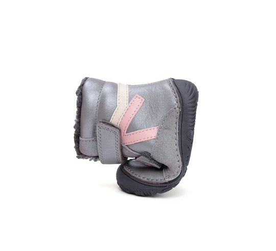 D.D.step Mädchen Barfuß-Winterstiefel Grau W073-52306D