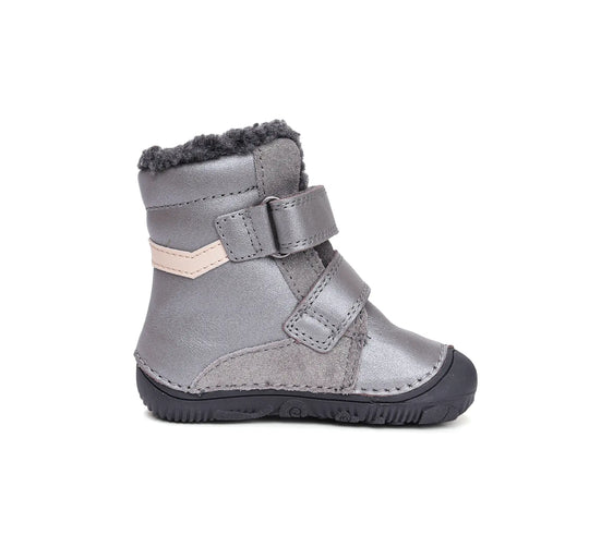 D.D.step Mädchen Barfuß-Winterstiefel Grau W073-52306D