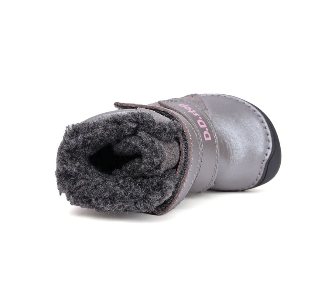 D.D.step Mädchen Barfuß-Winterstiefel Grau W073-52306D