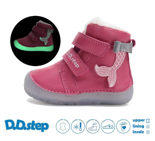 Mädchen Dunkelrosa Winterschuhe D.D.Step