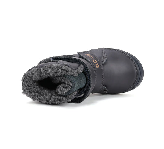 D.D.step Kinder Winterstiefel Jungen Lederschuhe Königsblau