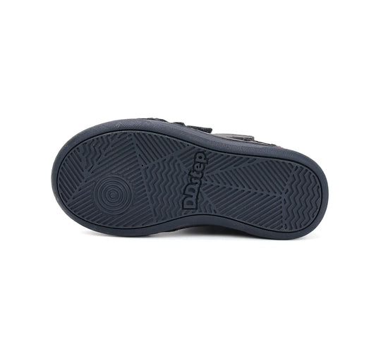D.D.step Kinder Winterstiefel Jungen Lederschuhe Königsblau